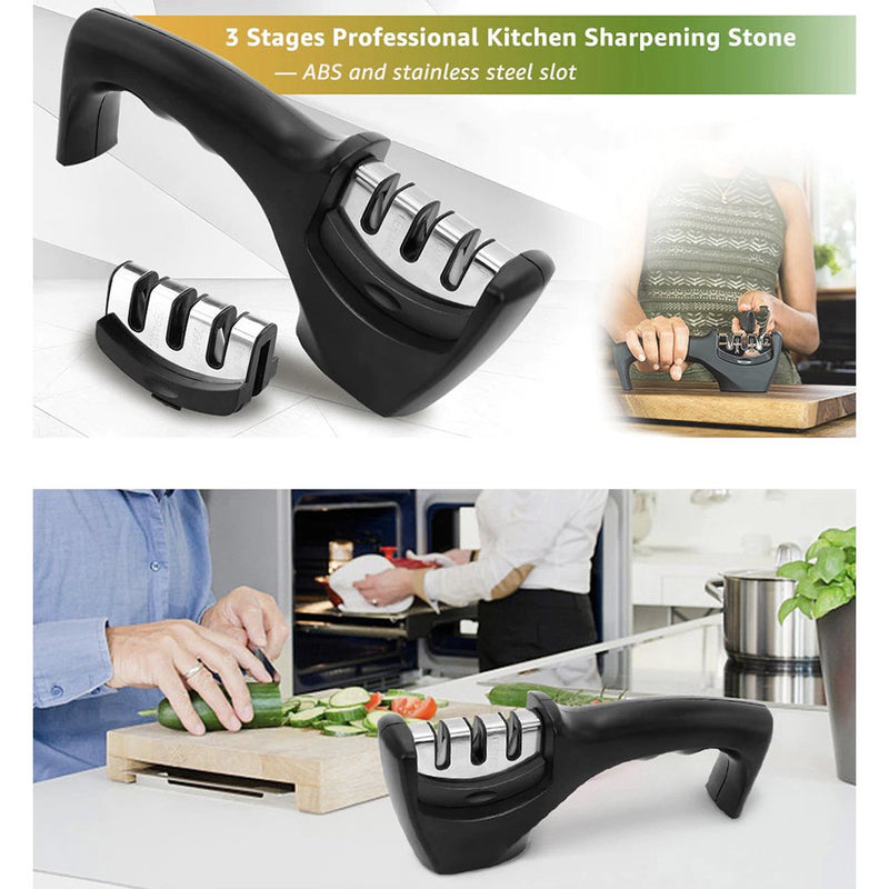 3 Stages Professional Knife Sharpener For Every Kitchen Enthusiast
